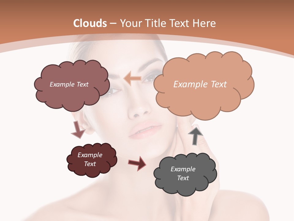 Dark Background Huge Elephant PowerPoint Template