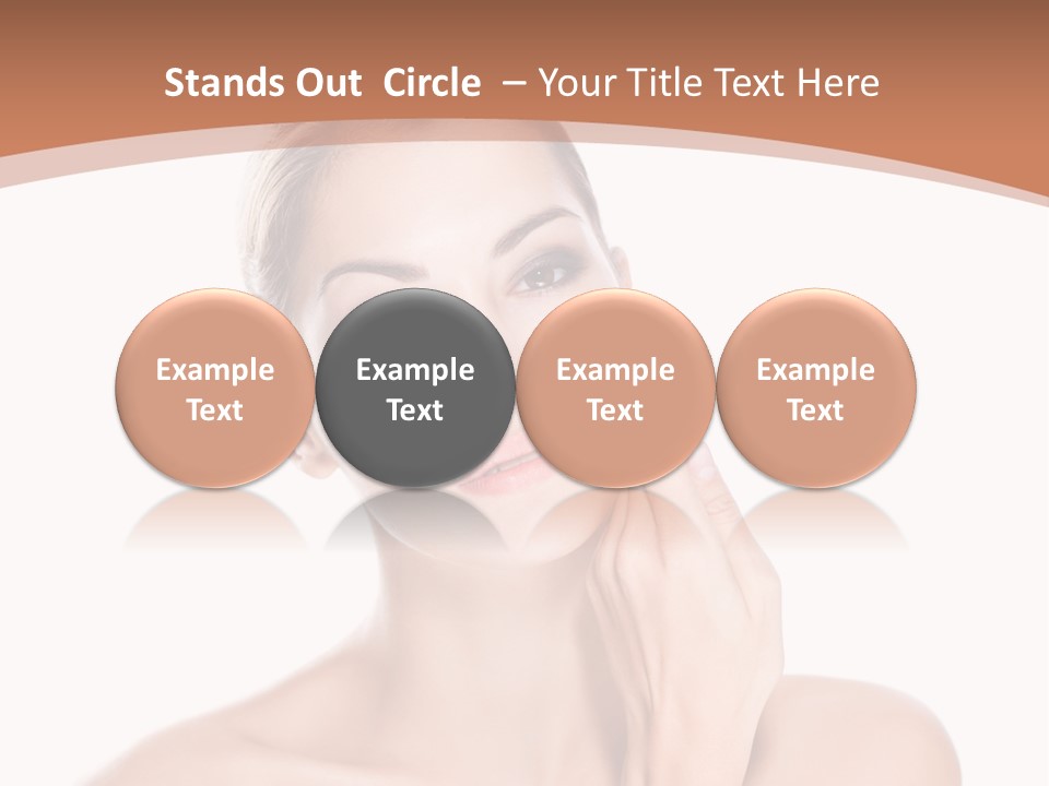 Dark Background Huge Elephant PowerPoint Template