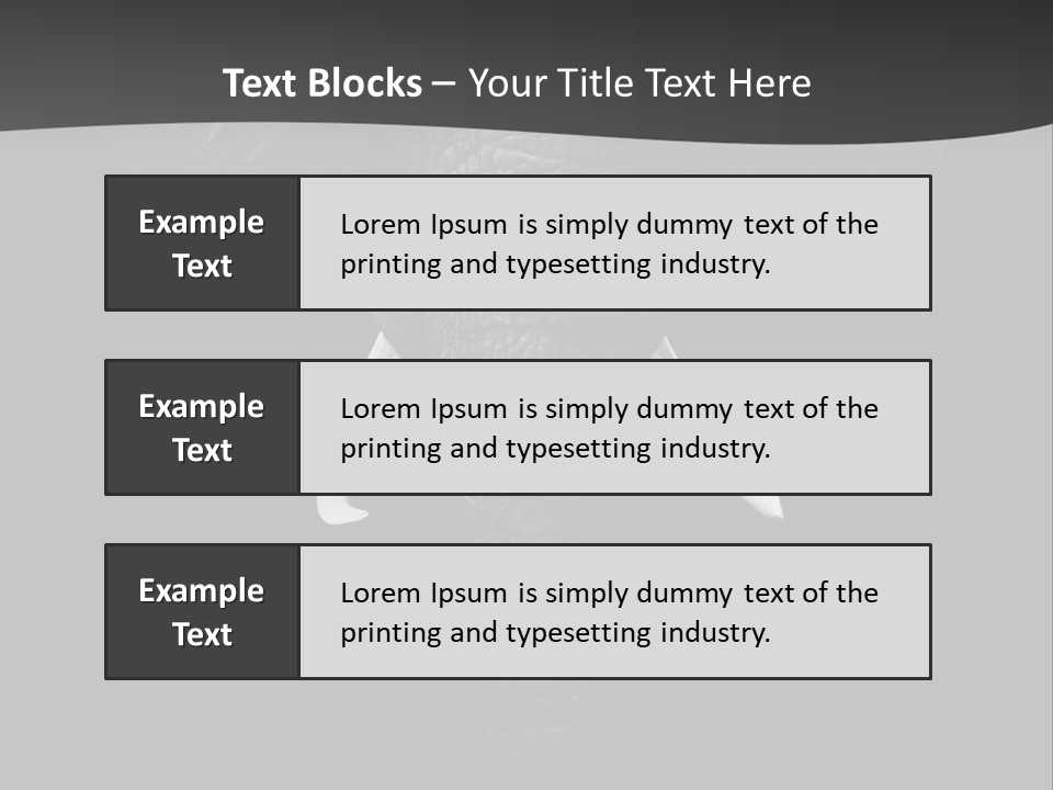 Dark Background Huge Elephant PowerPoint Template