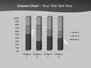 Dark Background Huge Elephant PowerPoint Template