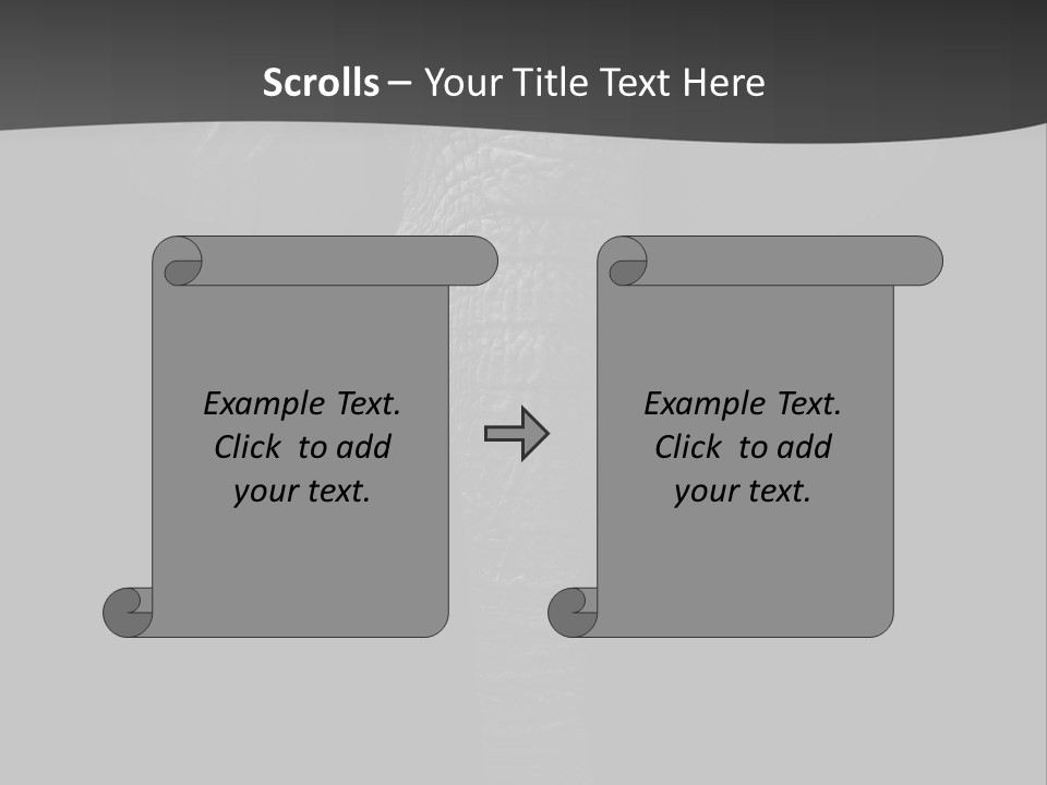 Dark Background Huge Elephant PowerPoint Template