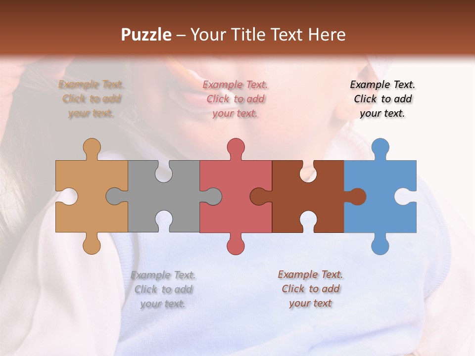 Young Woman Food Dinner PowerPoint Template