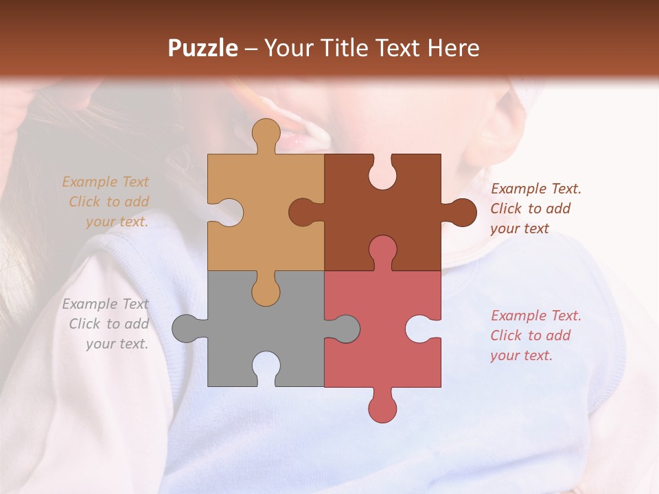 Young Woman Food Dinner PowerPoint Template