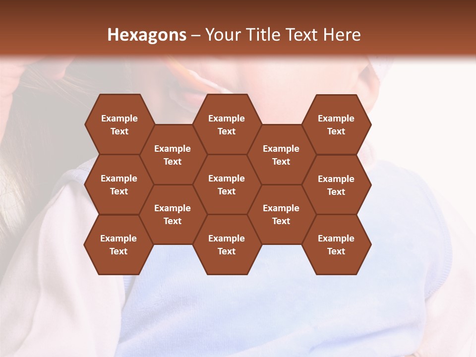 Young Woman Food Dinner PowerPoint Template