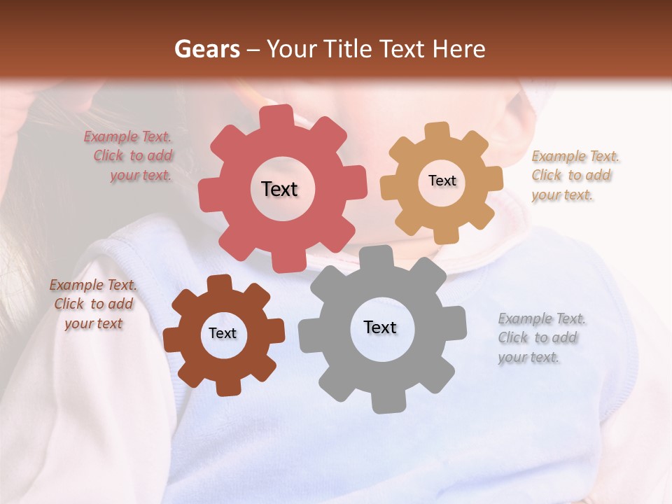 Young Woman Food Dinner PowerPoint Template