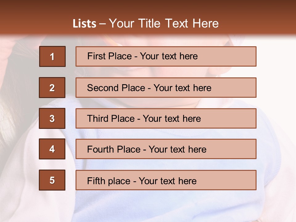 Young Woman Food Dinner PowerPoint Template