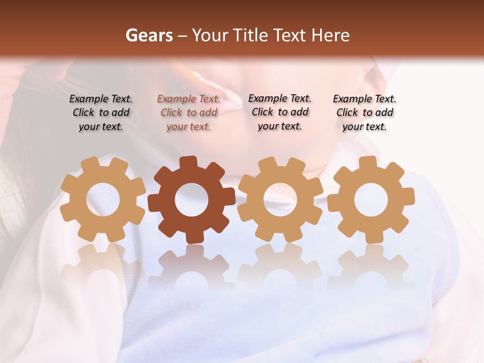 Young Woman Food Dinner PowerPoint Template