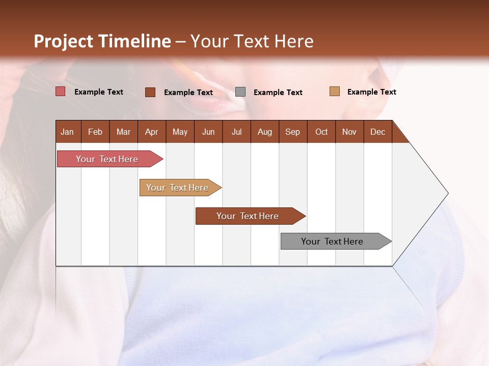 Young Woman Food Dinner PowerPoint Template