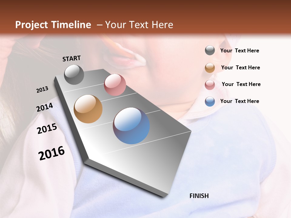 Young Woman Food Dinner PowerPoint Template