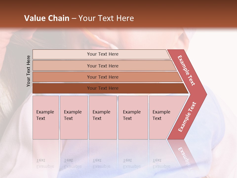 Young Woman Food Dinner PowerPoint Template