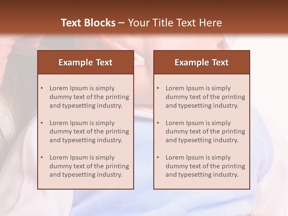 Young Woman Food Dinner PowerPoint Template