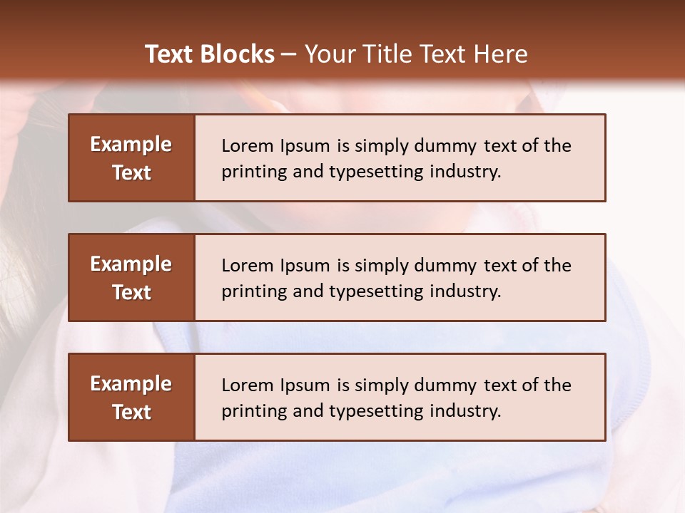 Young Woman Food Dinner PowerPoint Template