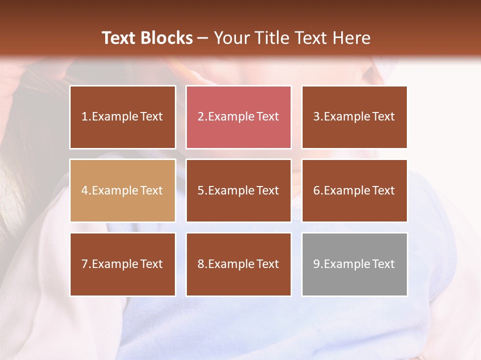 Young Woman Food Dinner PowerPoint Template