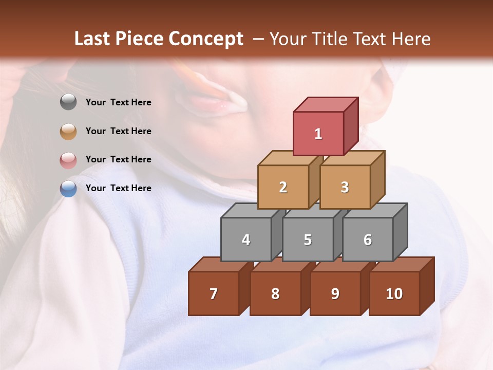 Young Woman Food Dinner PowerPoint Template