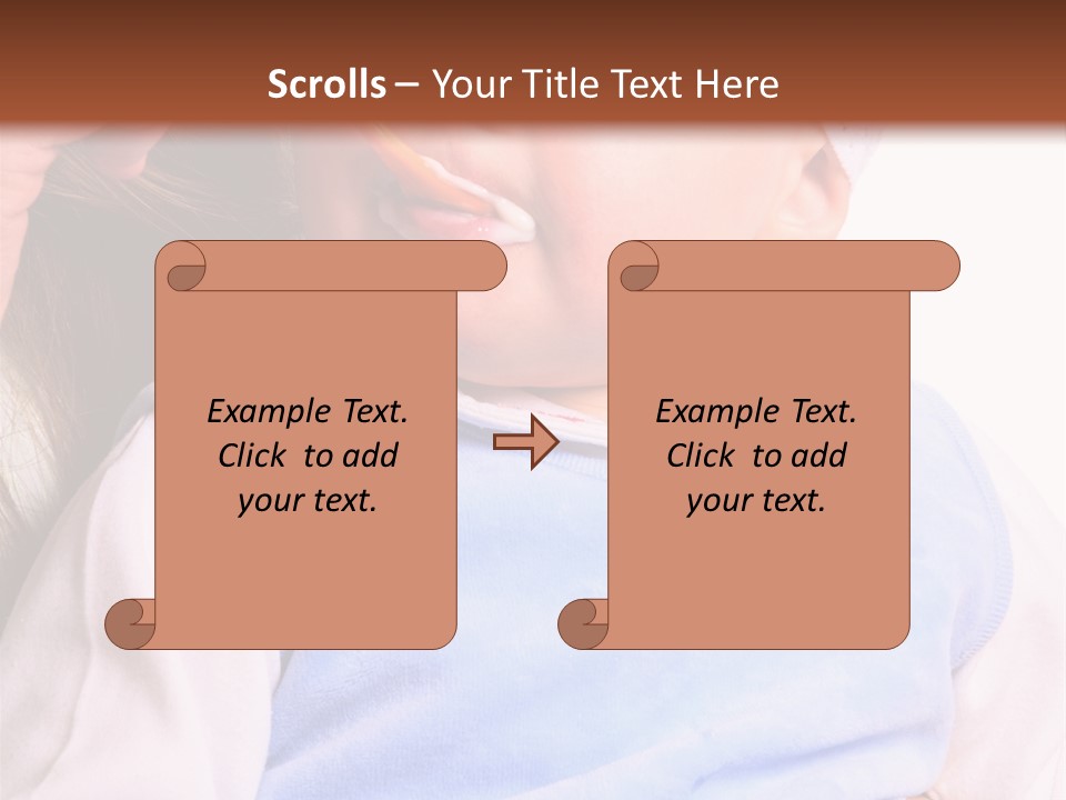 Young Woman Food Dinner PowerPoint Template