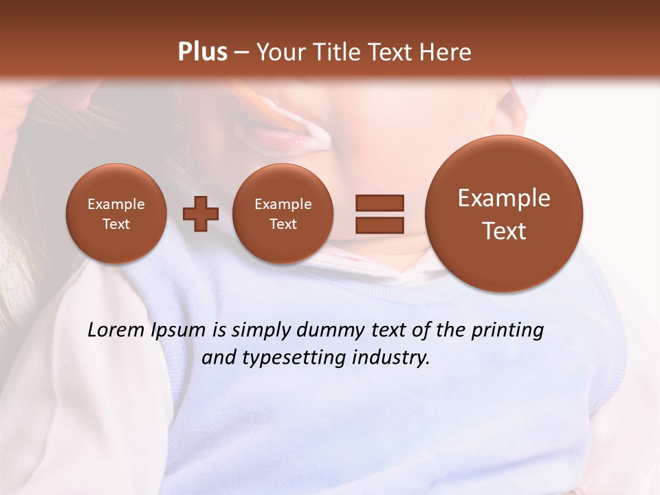 Young Woman Food Dinner PowerPoint Template