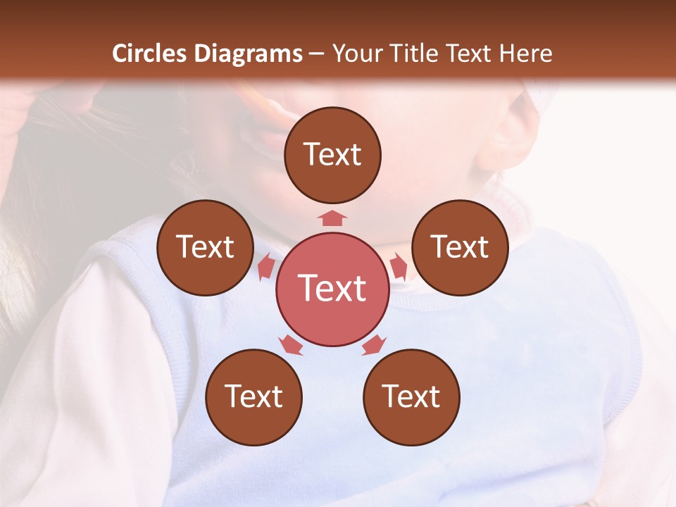 Young Woman Food Dinner PowerPoint Template