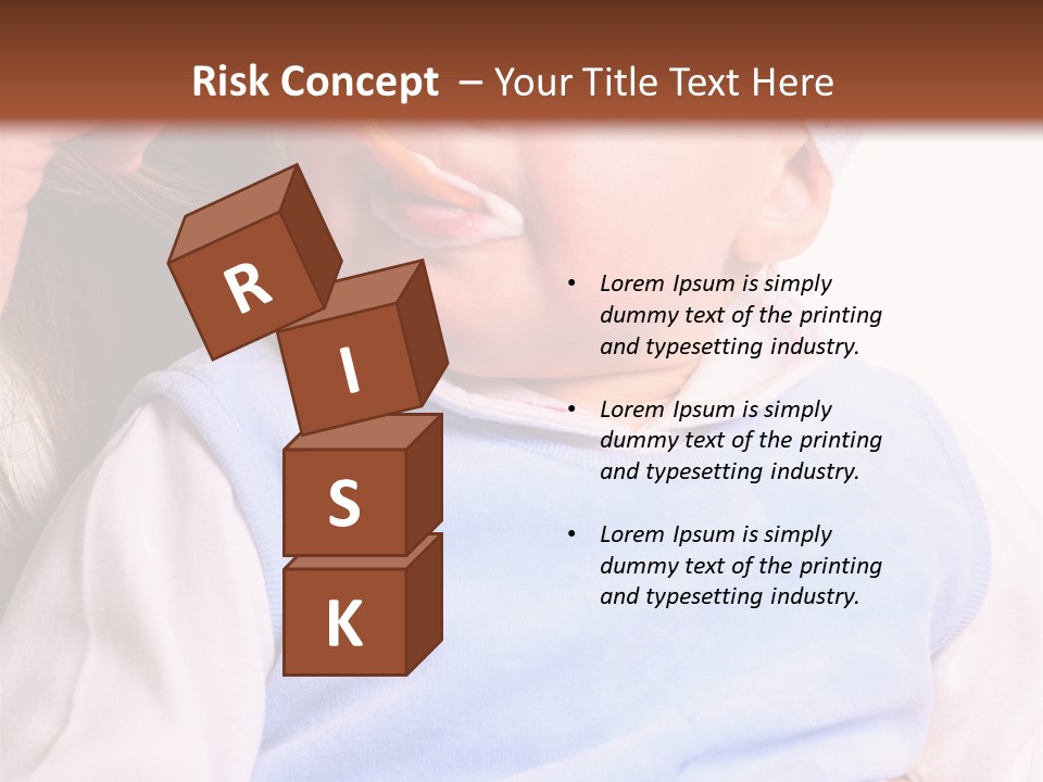 Young Woman Food Dinner PowerPoint Template