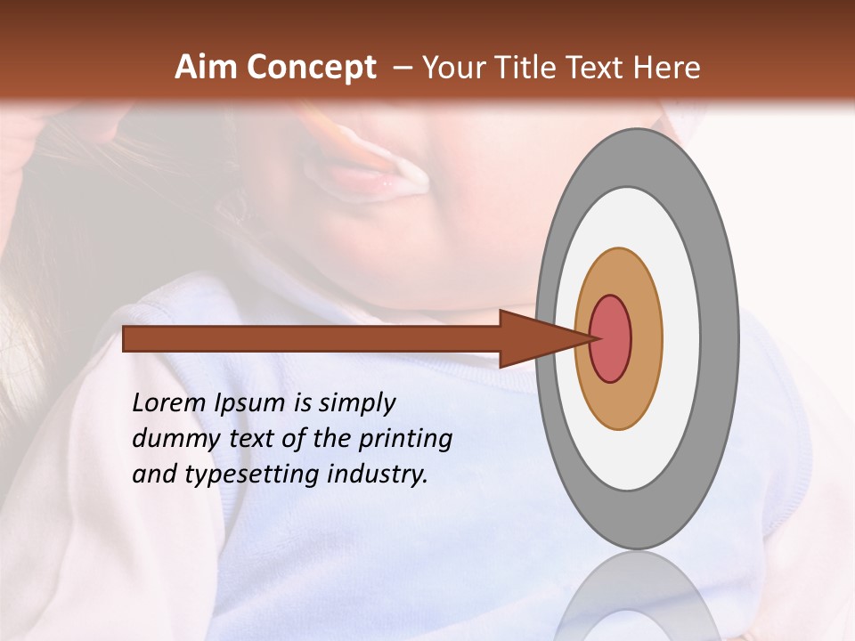 Young Woman Food Dinner PowerPoint Template