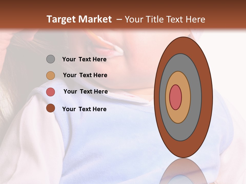 Young Woman Food Dinner PowerPoint Template