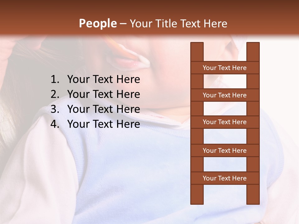 Young Woman Food Dinner PowerPoint Template