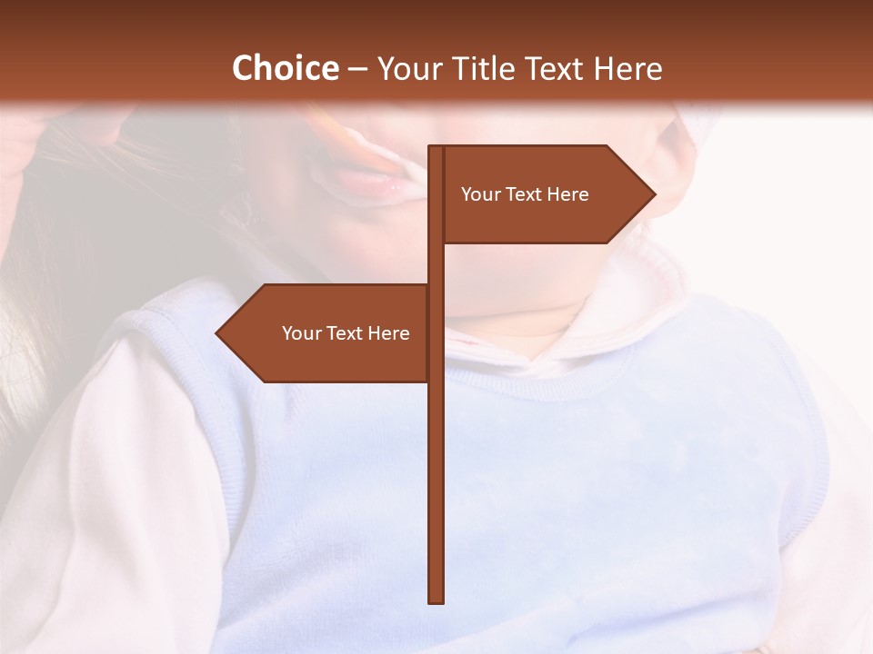 Young Woman Food Dinner PowerPoint Template