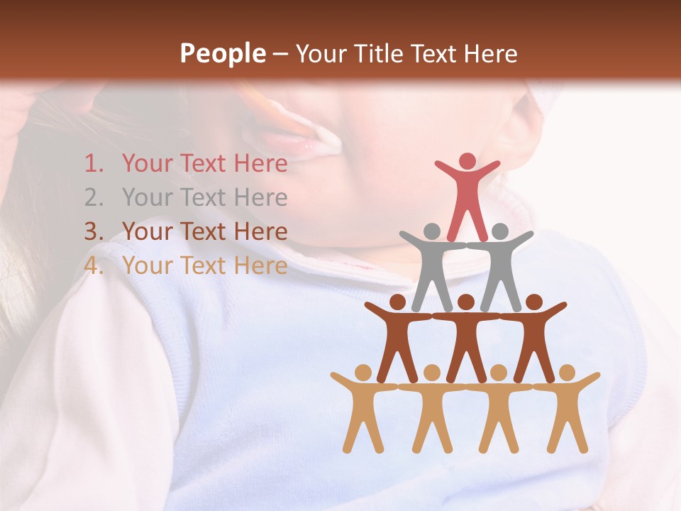 Young Woman Food Dinner PowerPoint Template