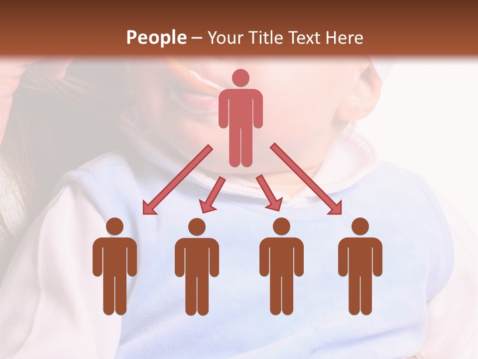 Young Woman Food Dinner PowerPoint Template