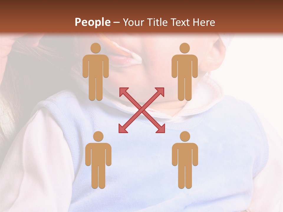 Young Woman Food Dinner PowerPoint Template