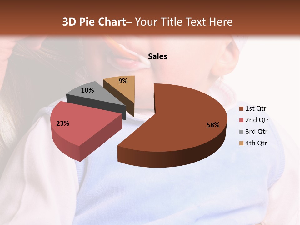 Young Woman Food Dinner PowerPoint Template