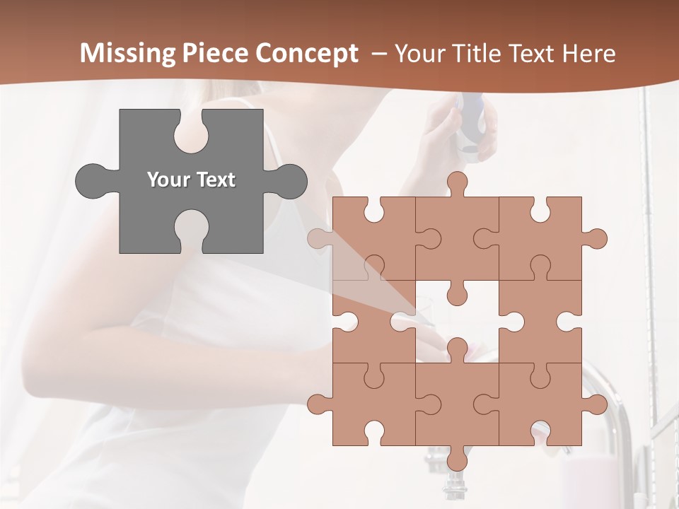 Face Black Unhappy PowerPoint Template