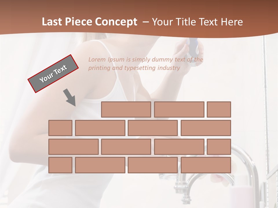 Face Black Unhappy PowerPoint Template