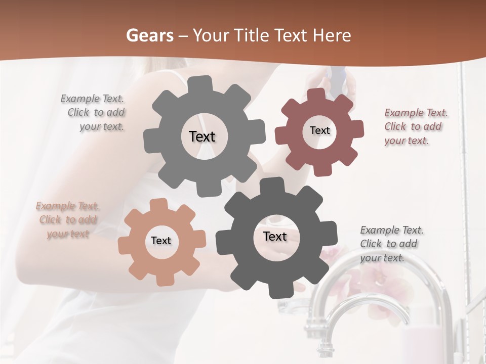 Face Black Unhappy PowerPoint Template