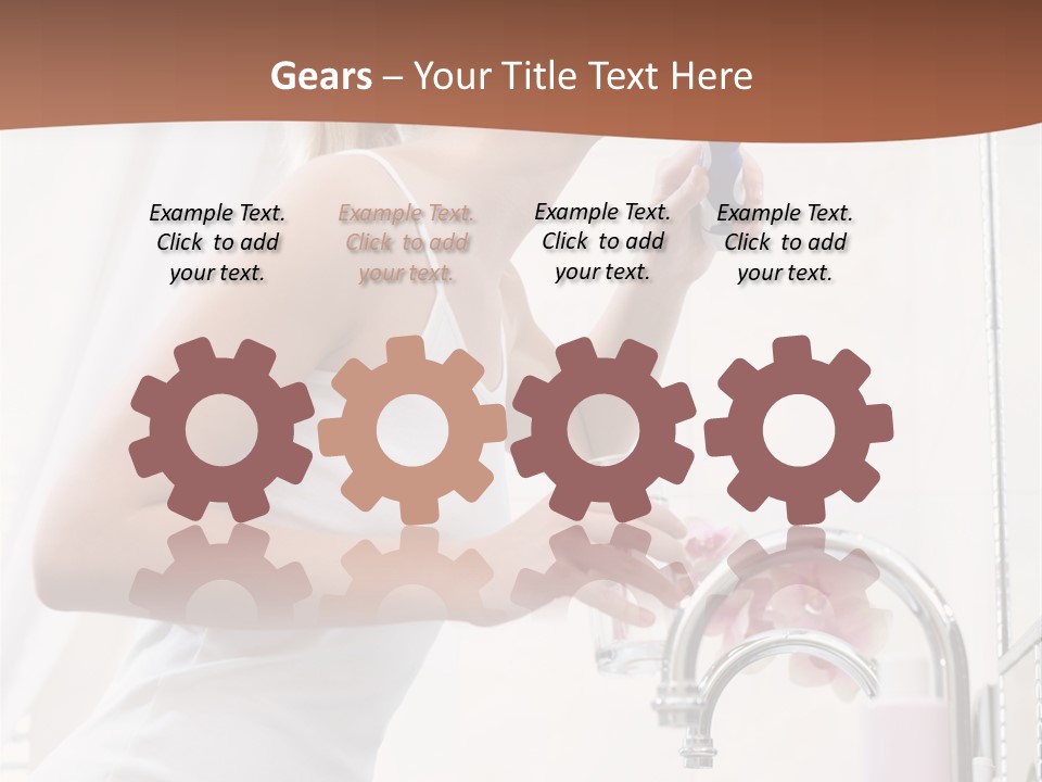 Face Black Unhappy PowerPoint Template