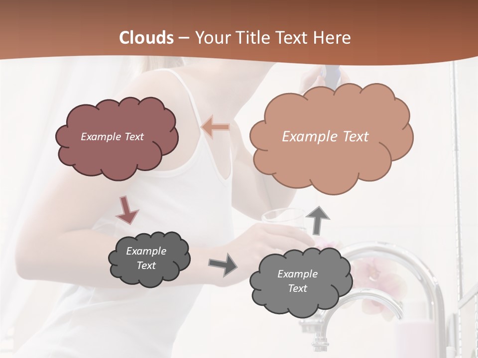 Face Black Unhappy PowerPoint Template