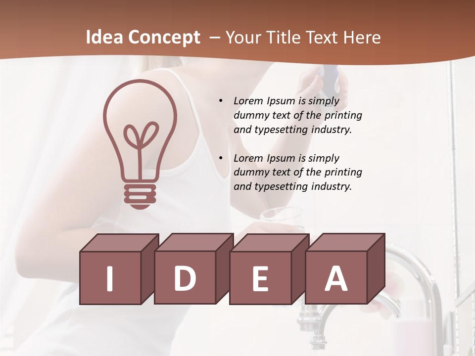 Face Black Unhappy PowerPoint Template