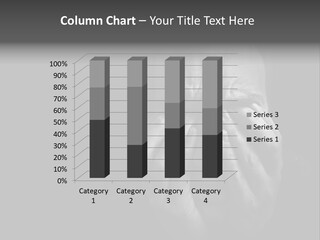 Face Black Unhappy PowerPoint Template