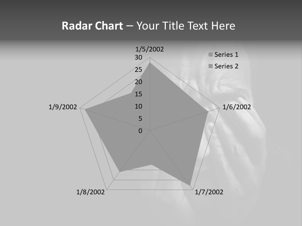 Face Black Unhappy PowerPoint Template