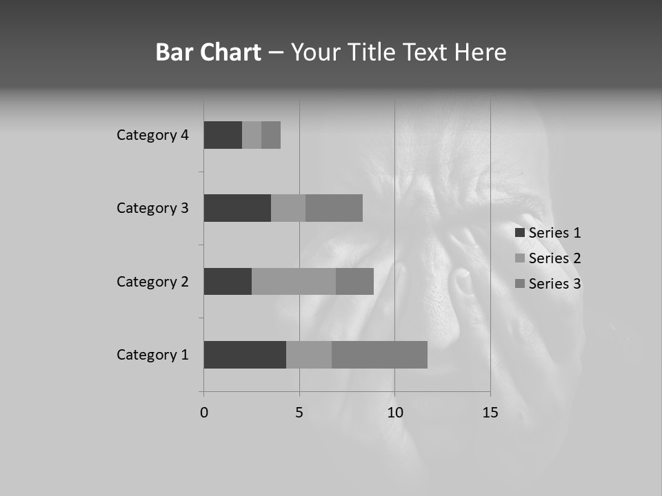 Face Black Unhappy PowerPoint Template