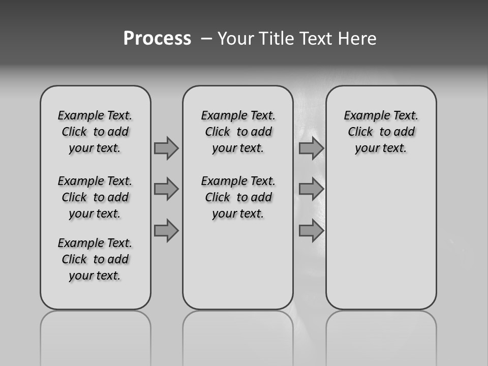 Face Black Unhappy PowerPoint Template