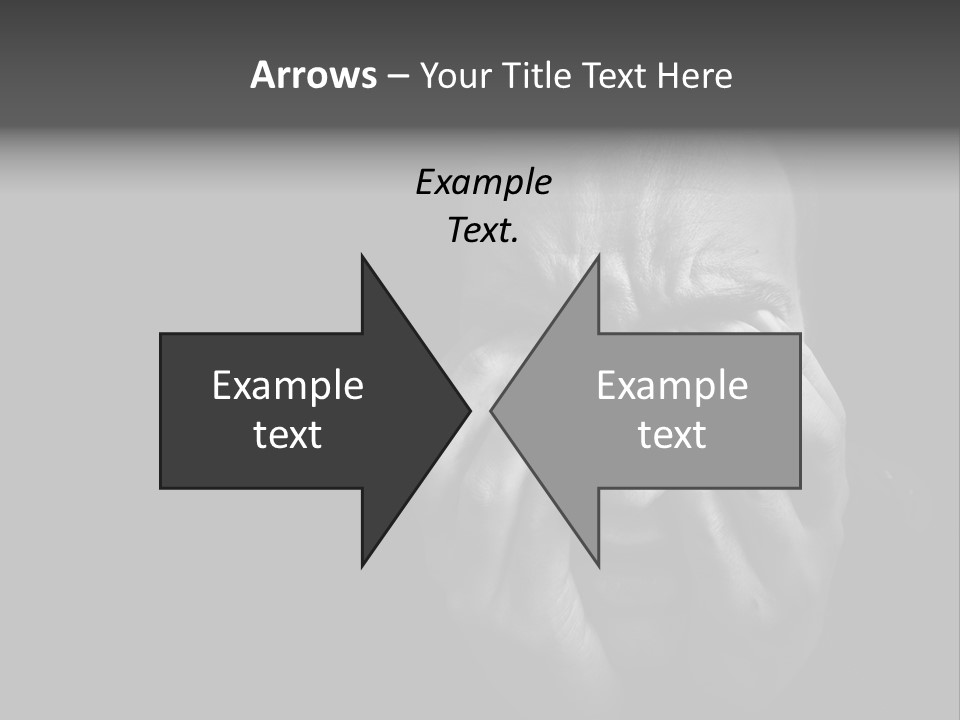 Face Black Unhappy PowerPoint Template