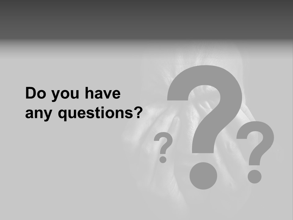 Face Black Unhappy PowerPoint Template