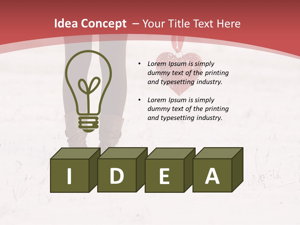 Person Portrait White PowerPoint Template