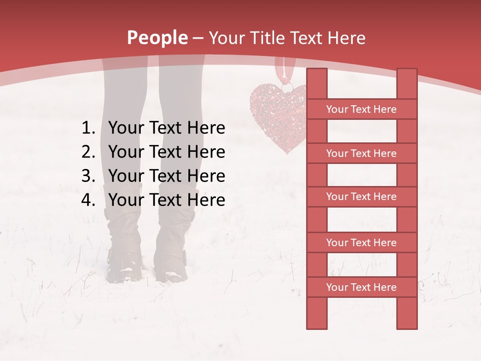 Person Portrait White PowerPoint Template