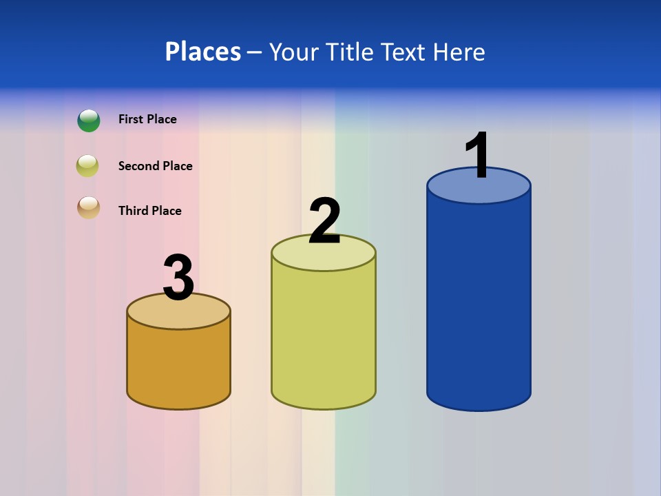 Row Stripes Abstract PowerPoint Template