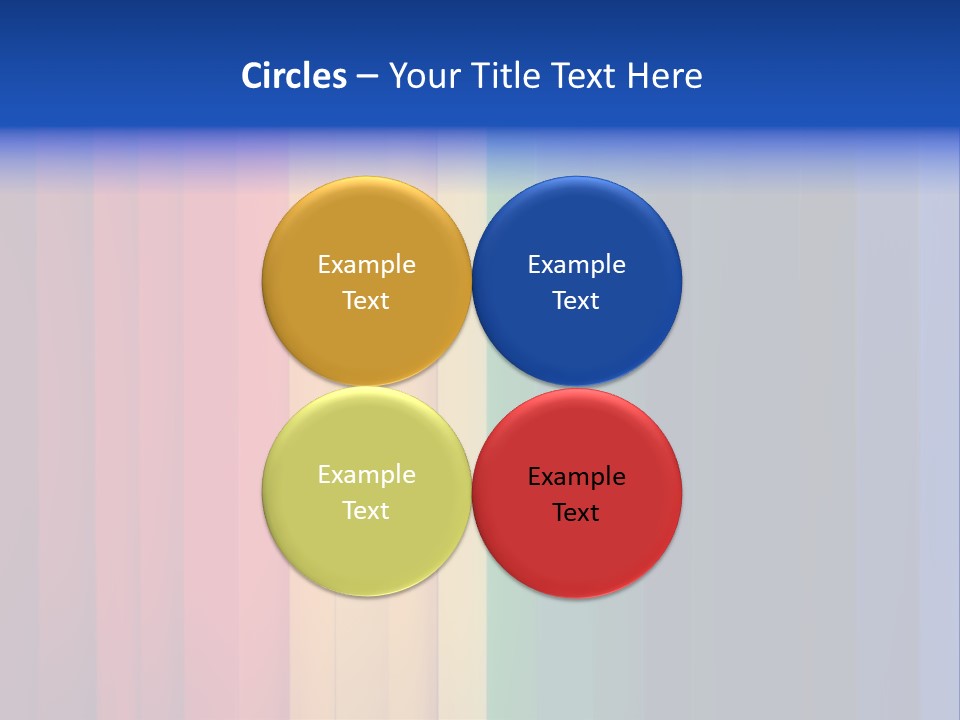 Row Stripes Abstract PowerPoint Template