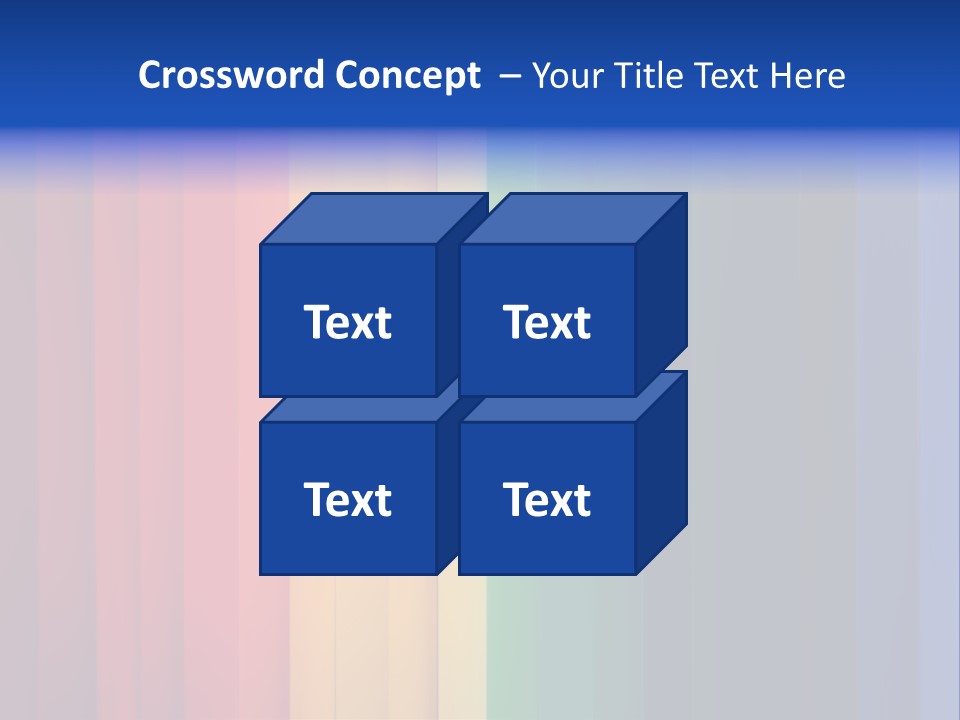 Row Stripes Abstract PowerPoint Template