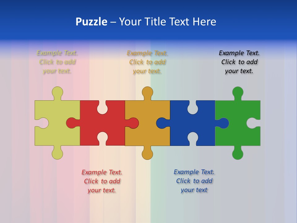 Row Stripes Abstract PowerPoint Template