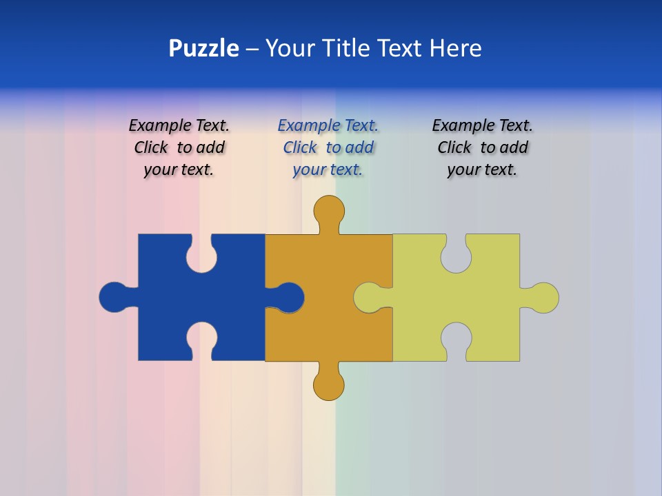 Row Stripes Abstract PowerPoint Template