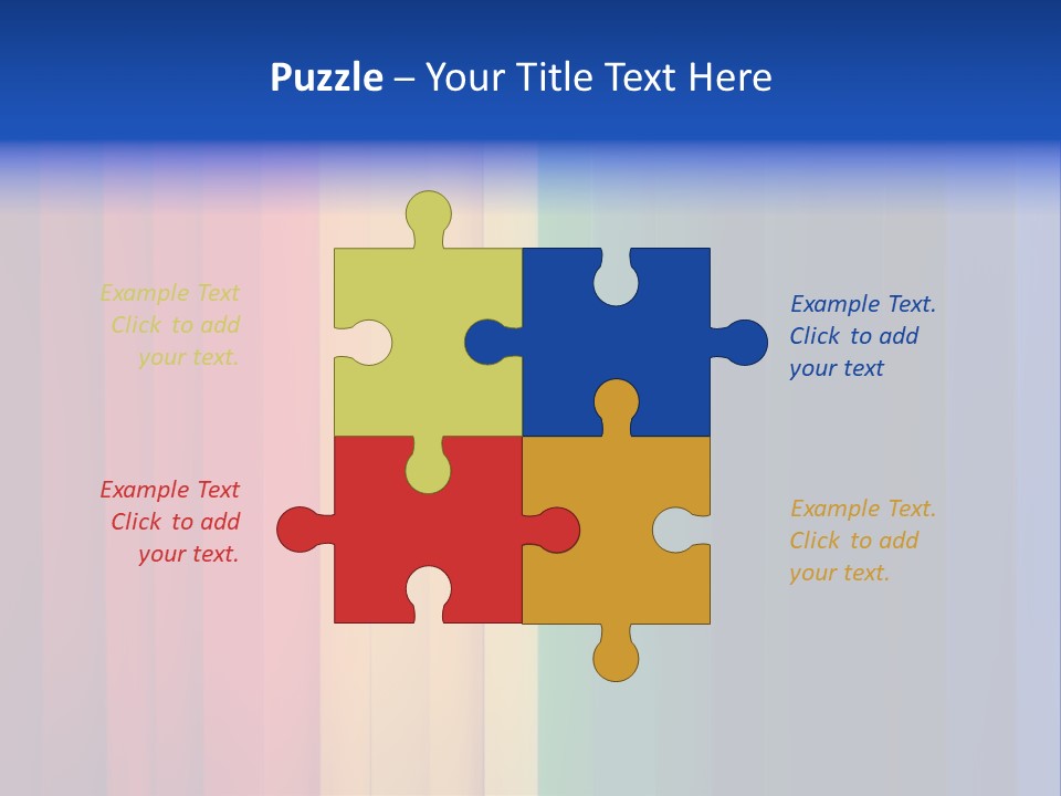Row Stripes Abstract PowerPoint Template